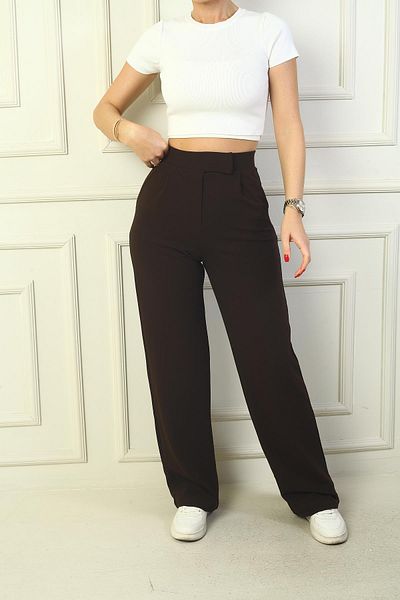 By Saygı Pantaloni Palazzo din Lycra cu închidere cu velcro în talie