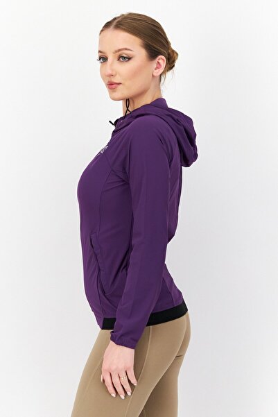 EVERLAST Women Sportswear Fit Brand Logo Training Jacket, Purple