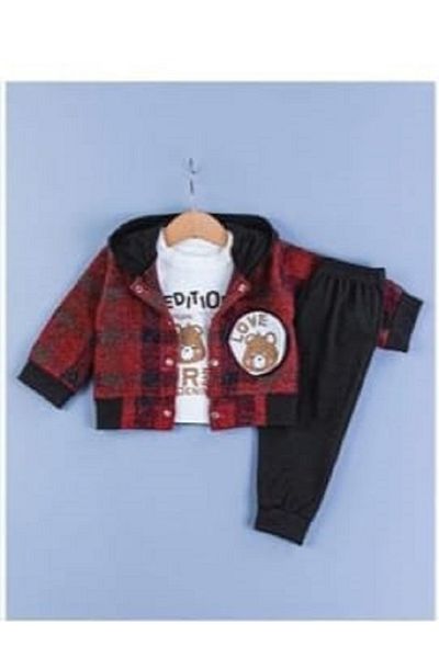 DFN Baby Boy Striped 3-Piece Suit