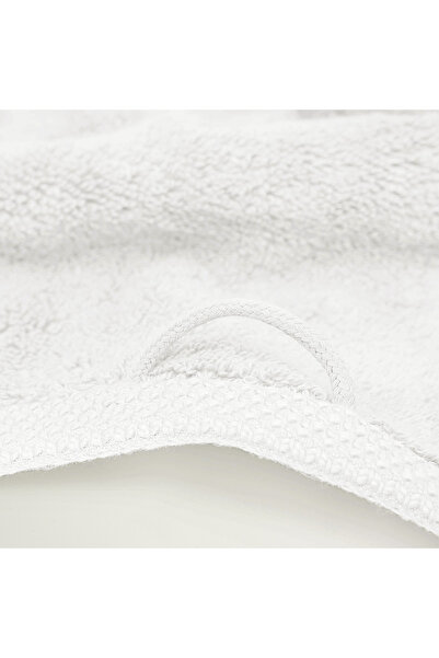 Ecocotton Pure Cotton Set of 2 Bath Towels 100% Organic Cotton Butterfly Bordered Embroidered Cream 80X150 cm