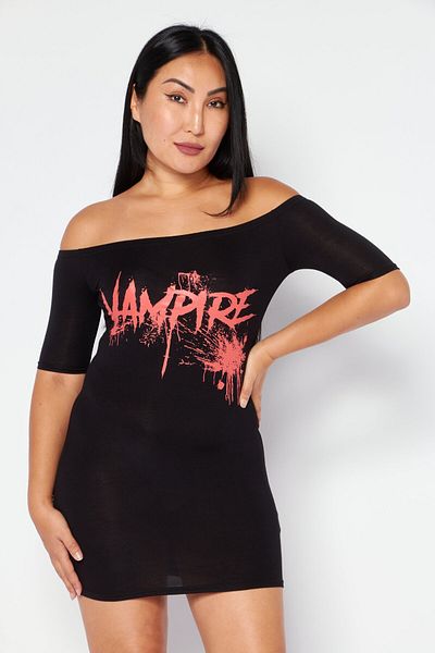 BOOHOO Women Graphic Print Mini Dress, Black