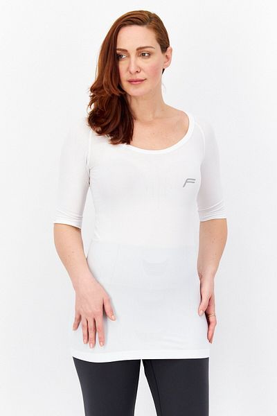 F-LITE Women Sportswear Fit Short Sleeve Training Top, White