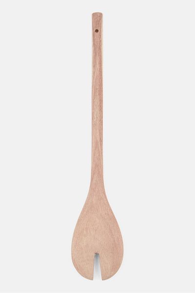 FACKELMANN Wooded Fork Salad 33cm, Tan