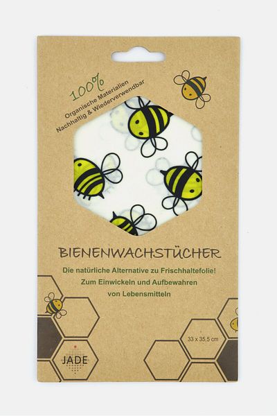 JADE Beeswax Wrap 33 X 35,5 Cm, White Combo