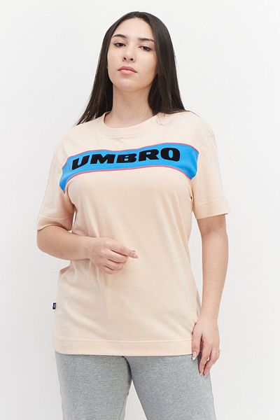 UMBRO Women Sportswear Fit Training T-Shirt, Light Peach