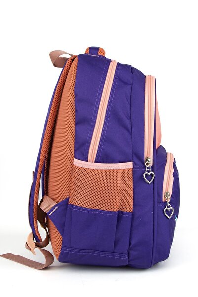 Necati Çanta Шкільний рюкзак з кишенею для ланч-боксу Ліла