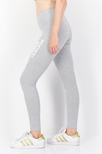 adidas بنطال رياضي ضيق للتدريب للنساء، رمادي فاتح