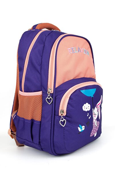 Necati Çanta Шкільний рюкзак з кишенею для ланч-боксу Ліла