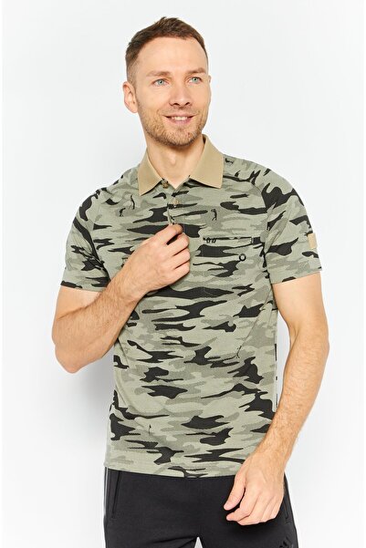 adidas Men Sportswear Fit Spread Collar Short Sleeve Outdoor Polo Shirt, Black Combo