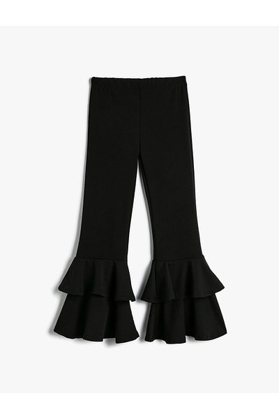 Koton Spanish Leg Trousers Ruffle Detailed Tiers