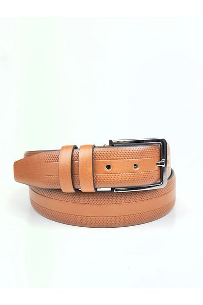 Rse Leather Goods Men's Vegan Leather Belt - Patterned - 3.5 cm