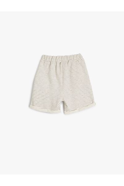 Koton Shorts with Pocket Tie Waist Label Detailed