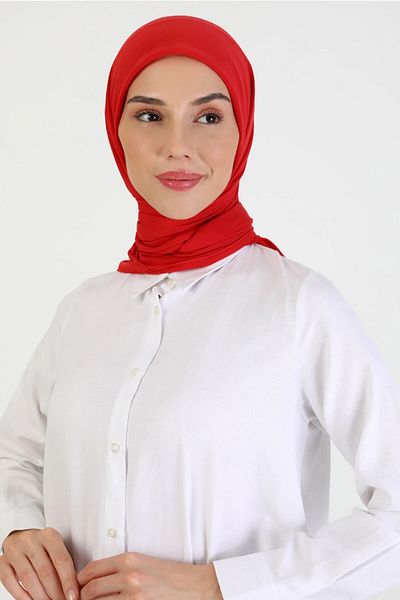 HAREM SCARF Red Harem Scarf Pearl Scarf