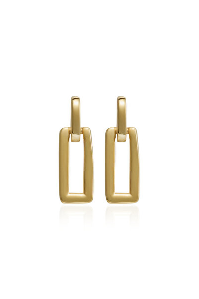 Joy of Jade Alara Küpe 1 Mikron 18 Ayar Altın Kaplama (925 Ayar Gümüş Üzerine)