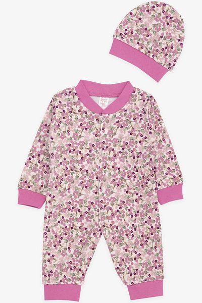 Breeze Baby Girl Rompers Floral Patterned 0-3 Months-6 Months, Mixed Color