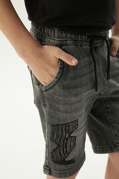 Bikkembergs BG Store Boy Gray Shorts