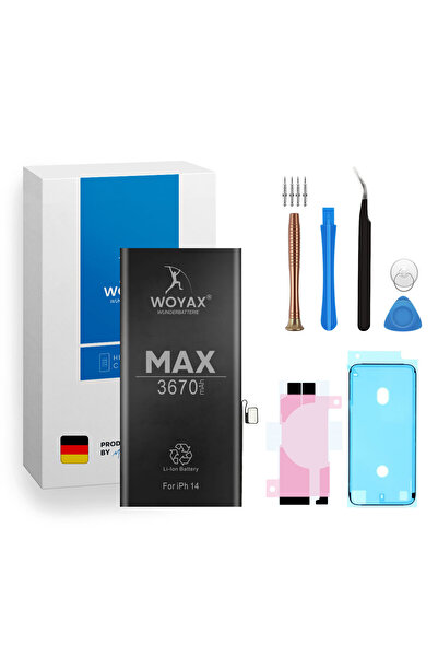 woyax iPhone 14 Uyumlu Premium Batarya 3670 mAh Yüksek Kapasite