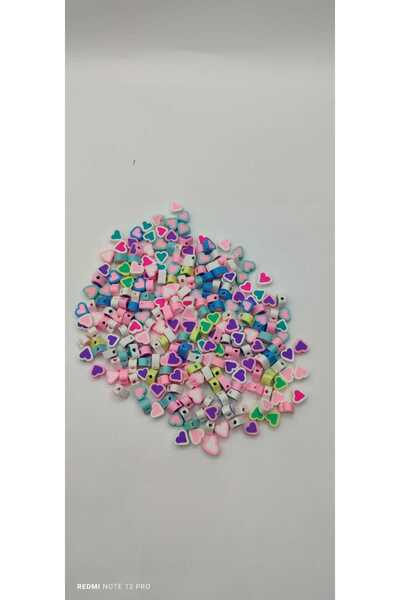 Egem aksesuar Kalp Figürlü Fimo  20 Adet