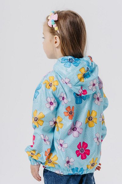 Breeze Turquoise Raincoat Flower Patterned Girl's Shoes 1-5 Years