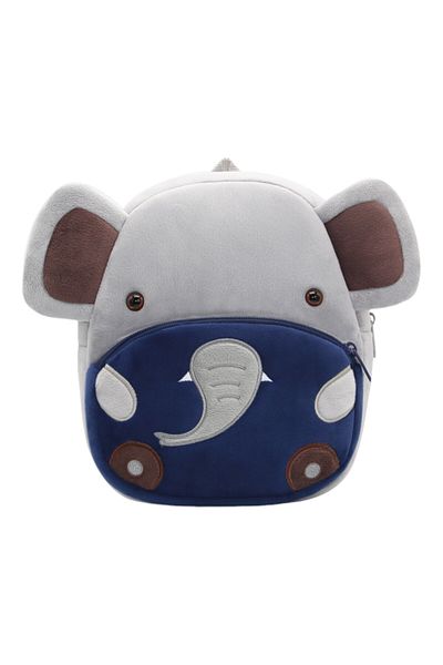 roys joys Kakoo Series Plush Kids Kindergarten Backpack Elephant (0-8 Years)