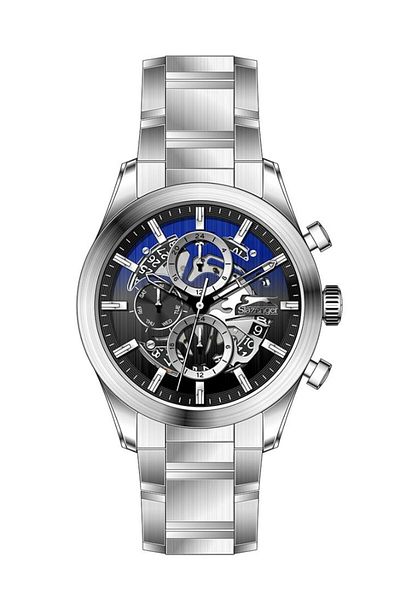 Slazenger SLAZENGER SL.9.2399.2.02 Men Multi Function Display Watch & Metal Strap Silver