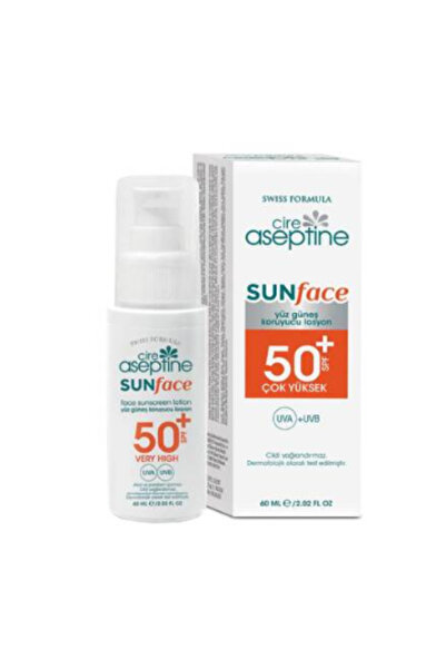 CIRE ASEPTINE Sun Face Spf50 Yüz Güneş Koruyucu Losyon 60 ml