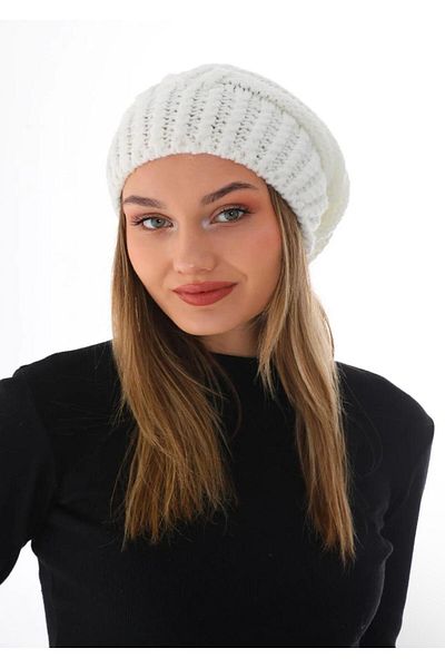 Wearflawless Women's Thick Knitted Pompom Beret