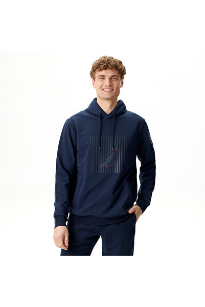 Nautica Erkek Lacivert Standart Fit Sweatshirt