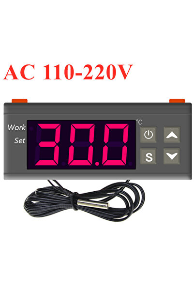 choice2 منظم حرارة رقمي يعمل بالكمبيوتر الصغير، بجهد 110-220 فولت تيار متردد،...
