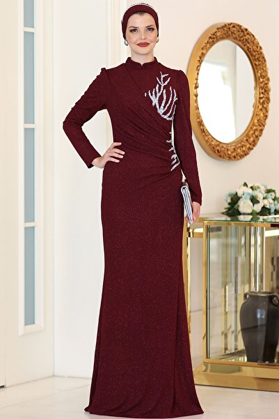 Genel Markalar Alin Abiye Bordo Ahu9322