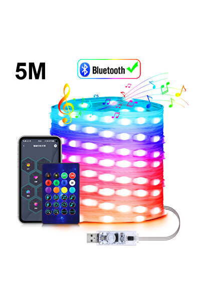 Choice 5M-50LEDS 10M/20M Programmable USB 5V LED Light Neon Strip Smart Bluet...