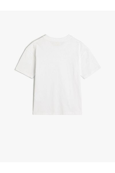 Koton Βασικό T-Shirt με κοντό μανίκι Crew λαιμόκοψη βαμβακερό