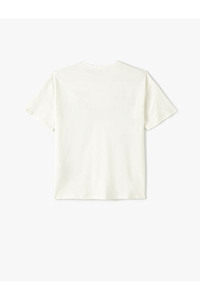 Koton Marvel T-Shirt με άδεια κοντό μανίκι, βαμβακερή λαιμόκοψη