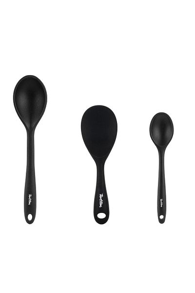 Tantitoni 024-06-Smoked Colored 3-Piece Silicone Spoon Set