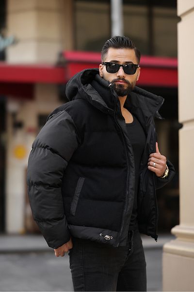 RHONES Men's Hooded Coffee Coat