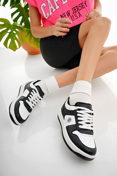 McDark White and Black Lorrie Women's Sneakers - Casual
