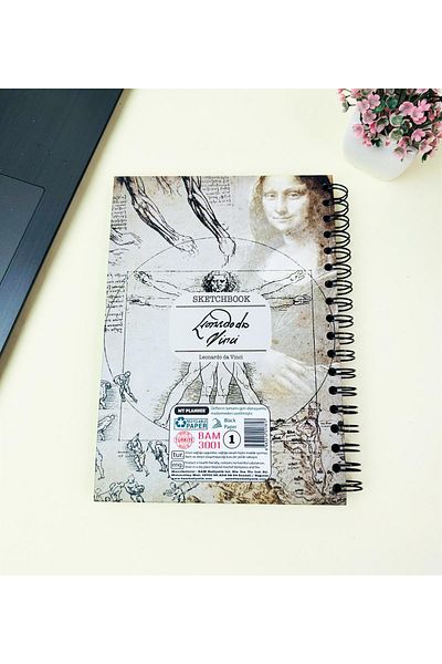 Gift Moda Caiet de schițe 23x16cm - Caiet de schițe - Pagina neagră - 120 gr - 64 coli