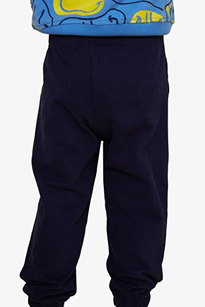 Breeze Boy's Navy Blue Laces - Age 1-4 with Bottom Pocket and Accessories