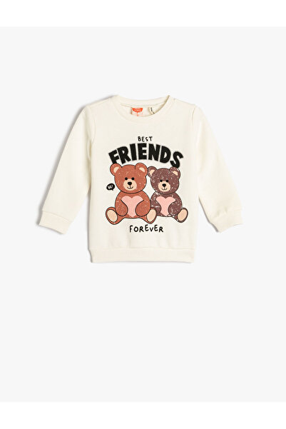 Koton Hanorac Bumbac Imprimat Urs Ridicat