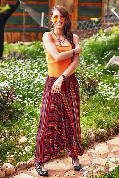 Los banditos Shalwar pentru femei Gipe Waist
