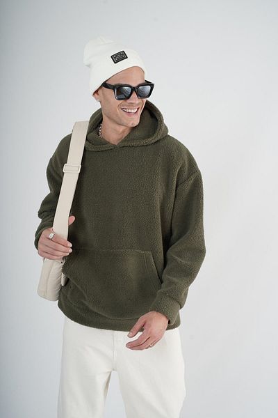 Butik Trend Biz Hooded Kangaroo Pocket Oversize Fit Unisex Plush