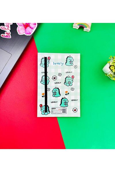 Gift Moda Dino Lovely Kawai - Caiet cu design elastic
