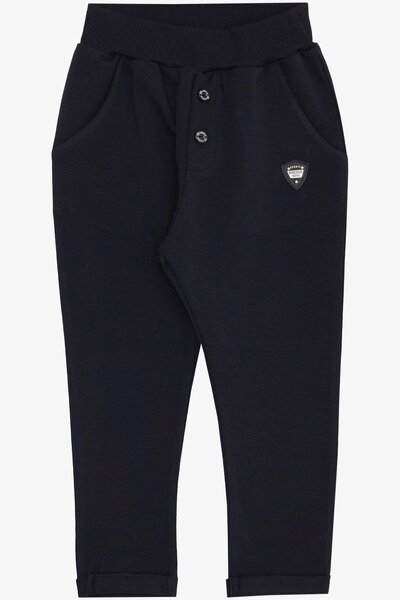 Breeze Erkek Bebek Alt Düğme Aksesuarlı Armalı Cepli 9 Ay-3 Yaş, Lacivert