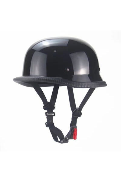 Choice XXL 1pc Bright black Vintage Motorcycle Cruiser Helmet Open Face Helme...