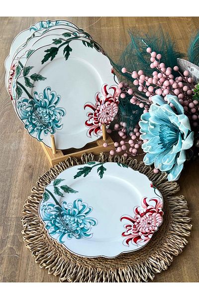 Mikasa Moor Fleur 6-Piece Porcelain Serving Plate