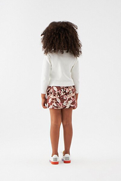 Tyess Bg Store Girls' Ecru Tshirt 22fw1tj4517