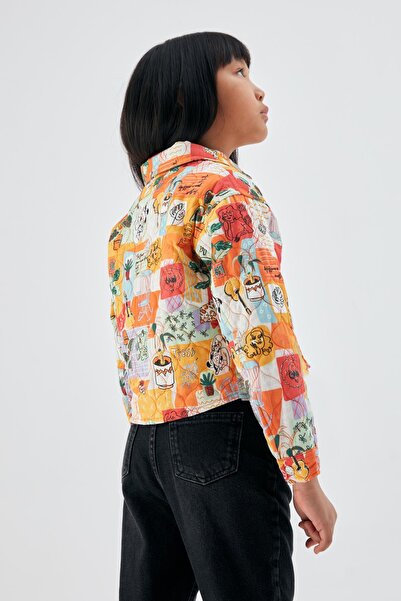 Tyess Bg Store Girl Patterned Jacket 23psstj4703