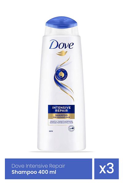 Dove SAMPON 400ML INTENSE REPAIR DAMAGE x 3 pieces