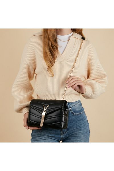 Valentino Bags Privilege Schwarze Umhängetasche VBS8DN10NERO