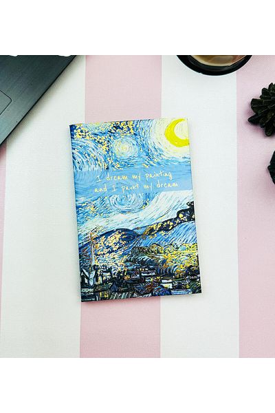 Gift Moda Caiet elastic cu design de noapte înstelată